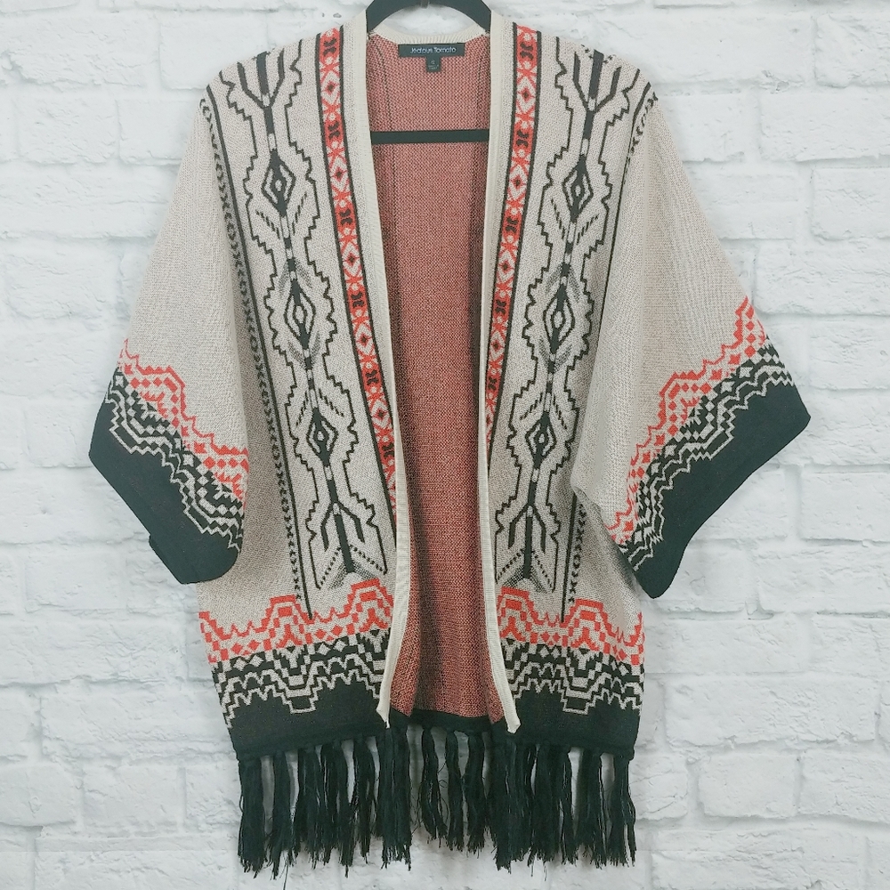 Jealous Tomato Open Front Short Sleeve Cardigan